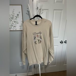 2XL Howdy Skeleton Crew Neck